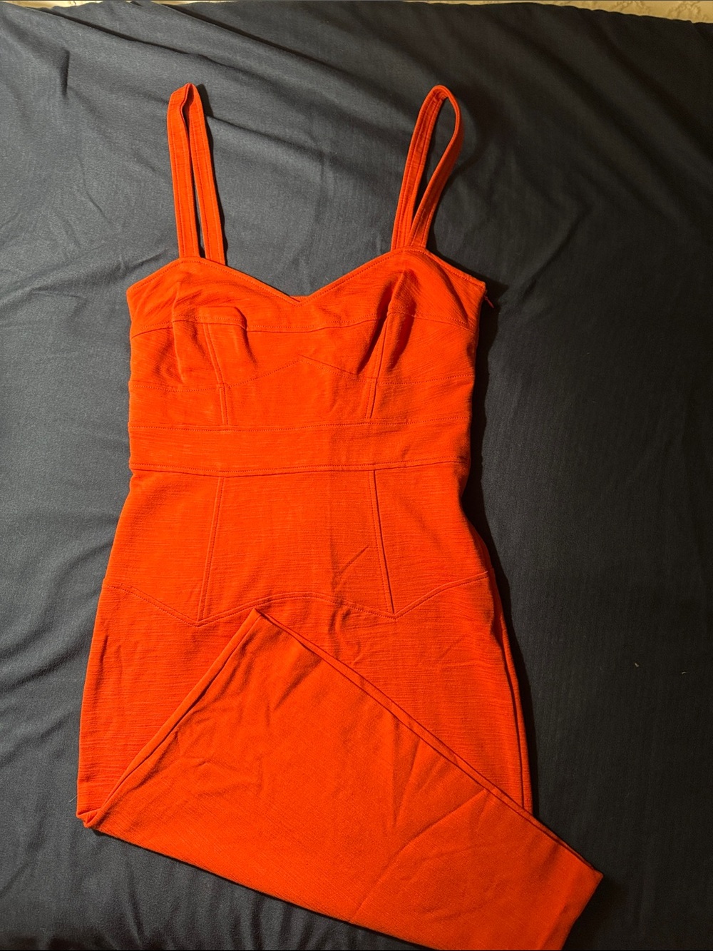 Women's Red Sleeveless Bodycon Dress